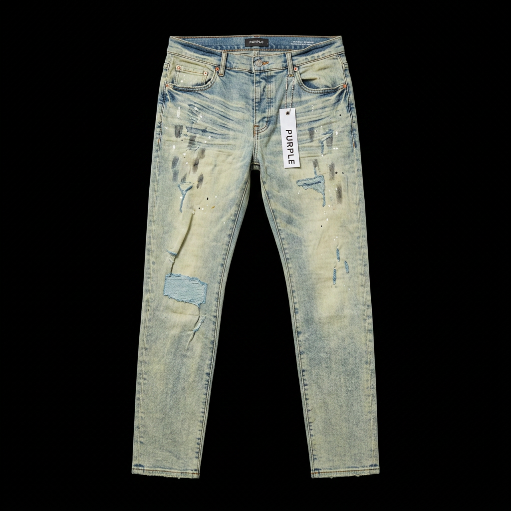 Distressed Denim Jeans