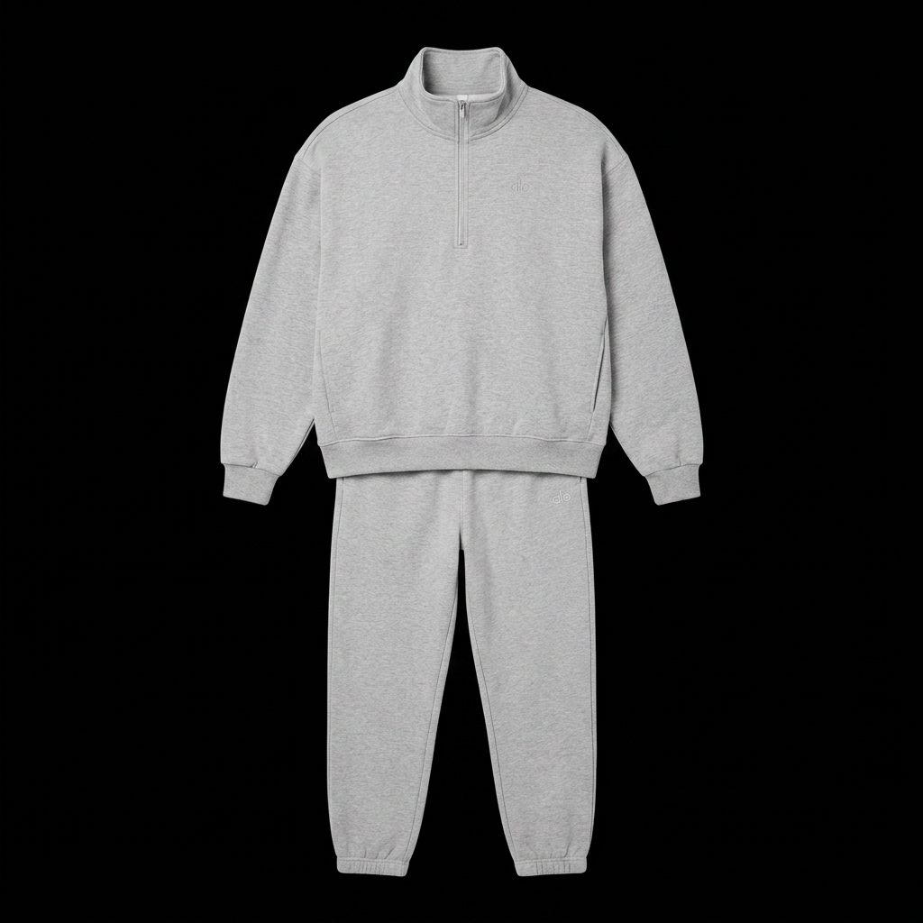 Quarter Zip Grey